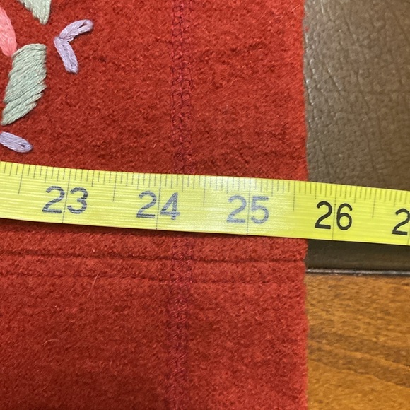 FRESH GROOVE Vintage Wool RUST EMBROIDERED JACKET medium - Picture 7 of 8